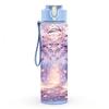 1PC Fantasy Galaxy Wolf Moon Art 750ml Color Plastic Sports Water Bottle Leakproof Flip Straw Lid Suitable for Sports Office Home Use