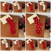 Soft Heart Polka Dot Socks Combed Cotton Flower Socks Lace Red Socks  Spring Festival