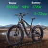 2026 neues elektrisches Mountainbike für Erwachsene GS9 Plus 1000W 4.0 Fat Tire 26 Zoll Mountain Snow E-Bike 48V 17Ah