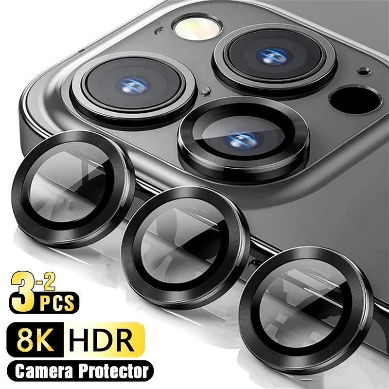 3-2PCS Camera Lens Protector For iPhone 17 Pro Max 17Pro 17Air Metal Ring Protector Glass For iPhone 14 15 16 ProMax Camera Lens 4