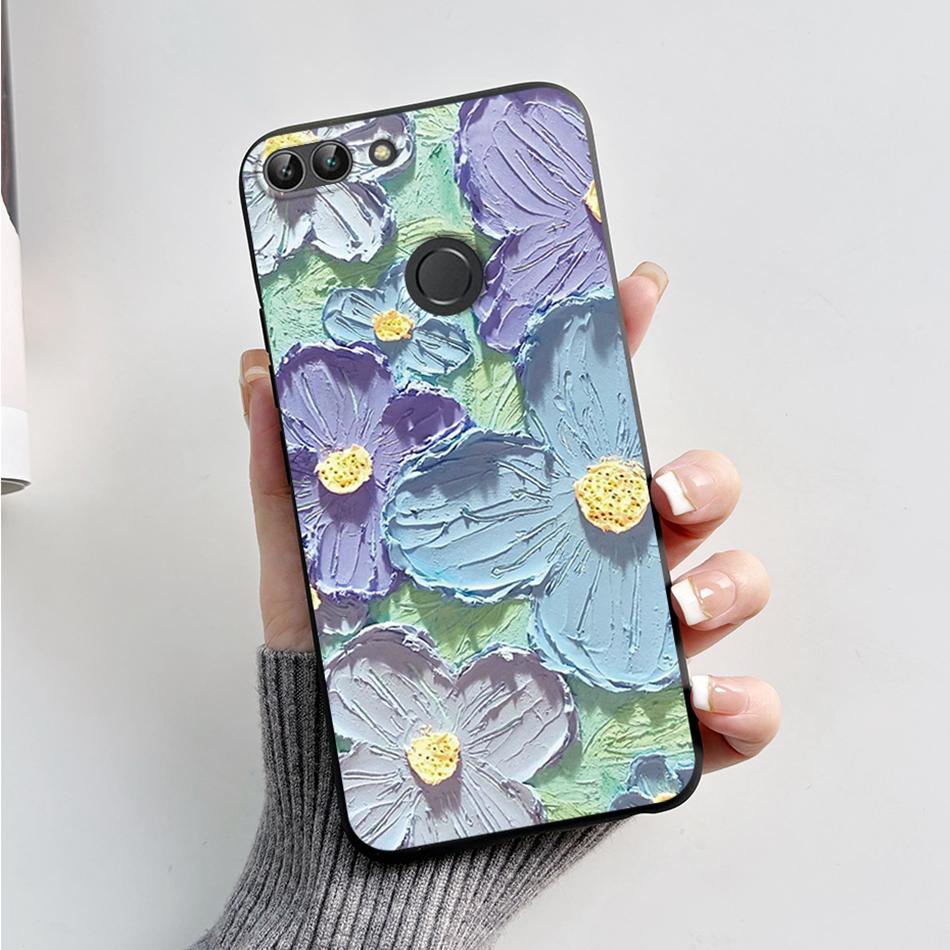 For Huawei P Smart 2018 Case Cute Cat Bear Cartoon Frog Soft Cover For Huawei P Smart FIG-LX1 5.65 Inch Case Coque Fundas Shell