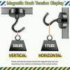 Heavy Duty Magnetic Hooks, Magnet With Hooks, For Cruise Cabins, Classrooms, Offices, Grilling, Heavy Duty Magnetic Metal Hooks