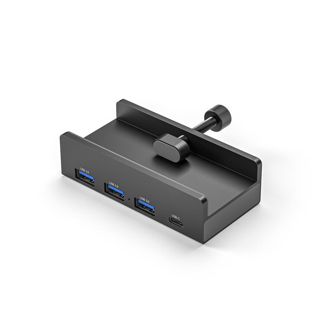 5 In 1 Usb C Docking Adapter with TF SD USB3.0 Aluminum 5 Ports USB 3.0 Clip-type HUB