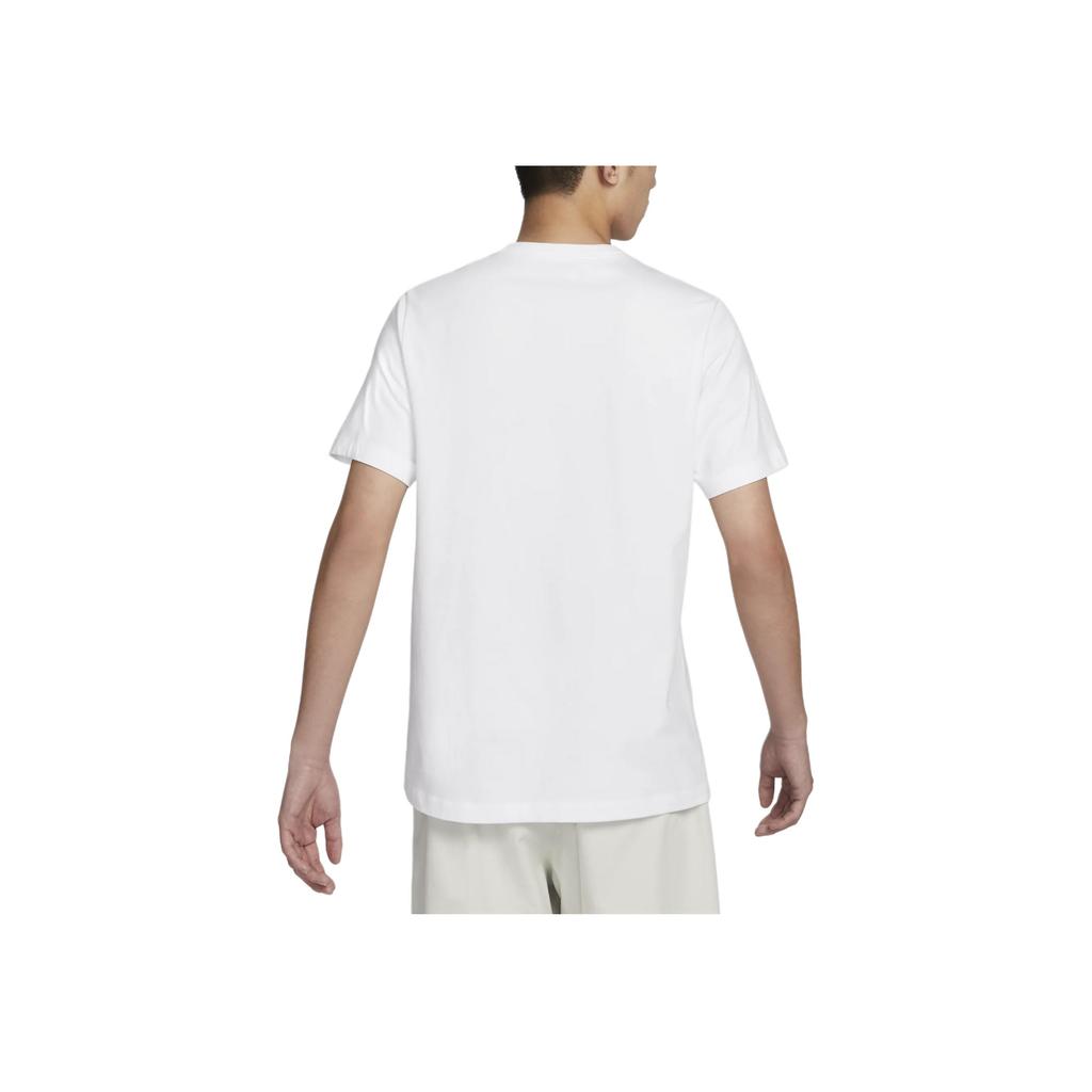 Nike Alphabet Logo Print Pullover Crew Neck T-Shirt Men Tops White DZ2876-100