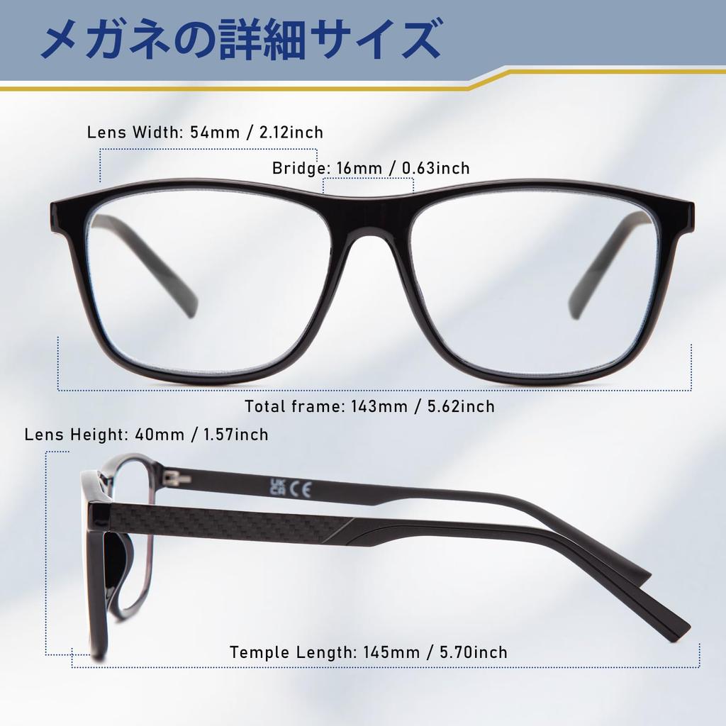 Multifocal Progressive Lightweight Reading Glasses Progressive Multifocal Power Adjustment Presbyopia Glasses Lens Blue Light Cut Full Box Glasses