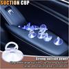 24PCS Car Glass Windshield Sunshade Suction Cups, PVC Sucker Car Window Shade Suction Cups, Pull Ring Sun Visor Suction Cup Hooks, Mini Adsorption