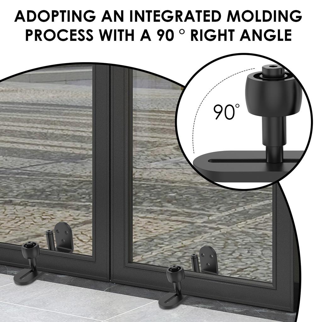 Sliding Barn Door Floor Guide Adjustable Carbon Steel Bottom Floor Roller Guide Kit Hardware Accessory Sliding Door Bottom Guide