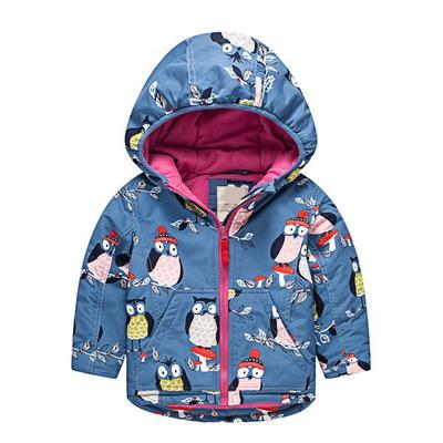 Meanbear Autumn and Winter Fashion Boys and Girls Leisure Cartoon Long Sleeve Hooded Windbreaker