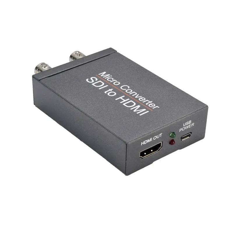 HD 3G SDI To HDMI / HDMI To SDI Video Converter Display Adapter with Loop Audio Auto Format Detection for Camera To TV Monitor