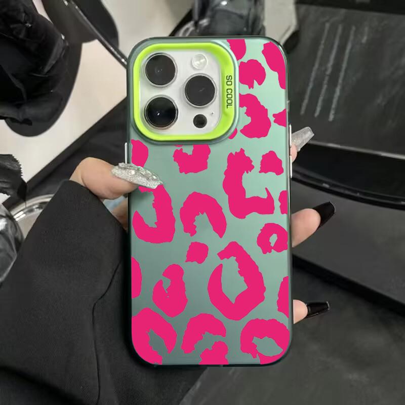 Voor iPhone 16 Hoesje Luipaardprint Galvanisch Zilveren Telefoonhoesje voor iPhone 11 12 13 14 15 Pro Max 17 Air 16E 7 8 Plus SE2 Cover