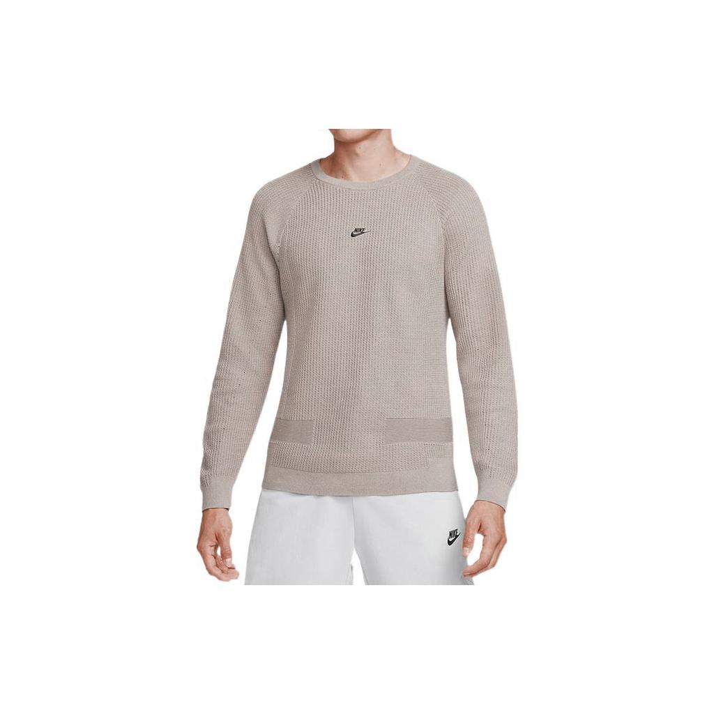 Nike Long Sleeve Crew Neck Sweatshirt Men Tops Brown DN3618-087