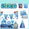 Lustige und festliche Stitch Partyzubehör Engel Kinder Mädchen Geschirr Deko