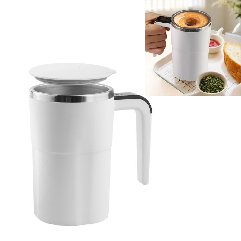 Stirring Mug 380ml Electric with LED Temperature Display Type C Fast Charging Auto Stirring Timer Coffee Cup Gift