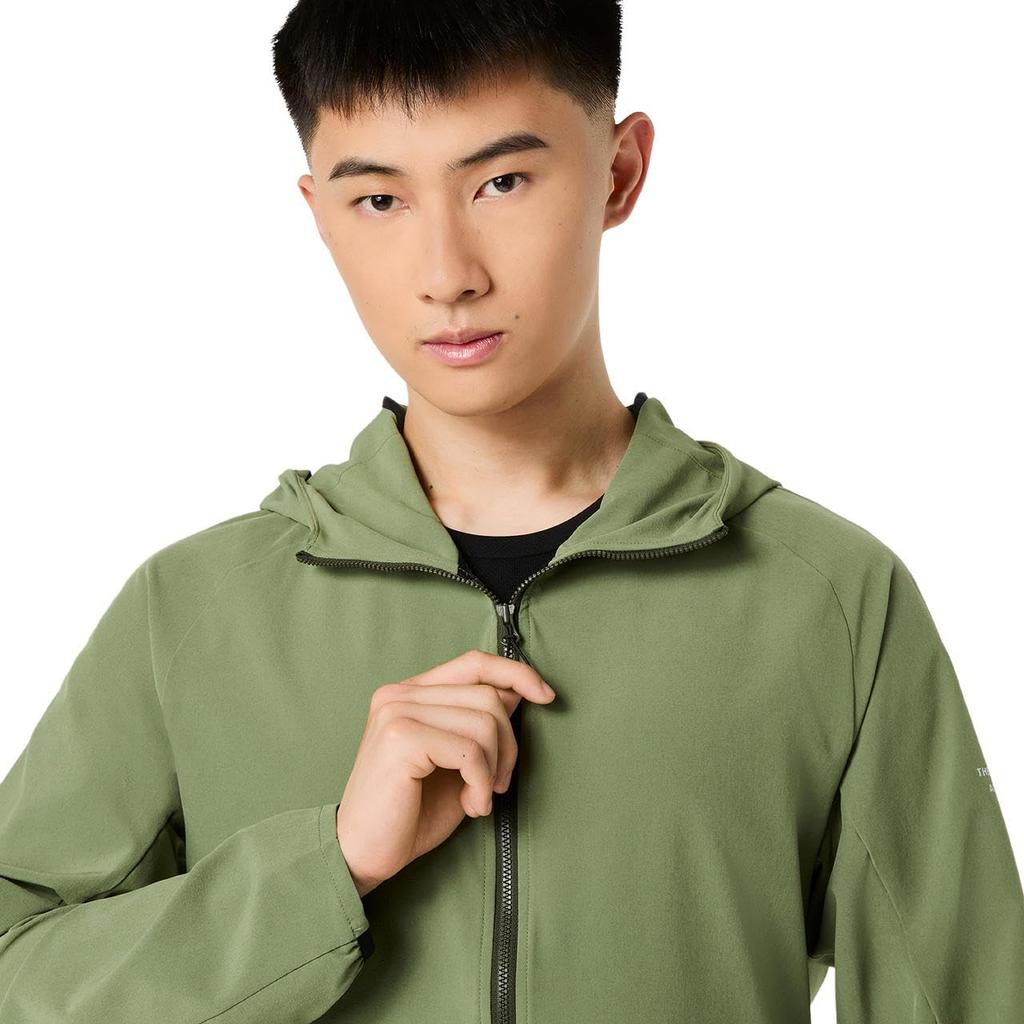 Training Wear WATER REPELLENT STRETCH WOVEN HOODIE MOSS S [ASICS]