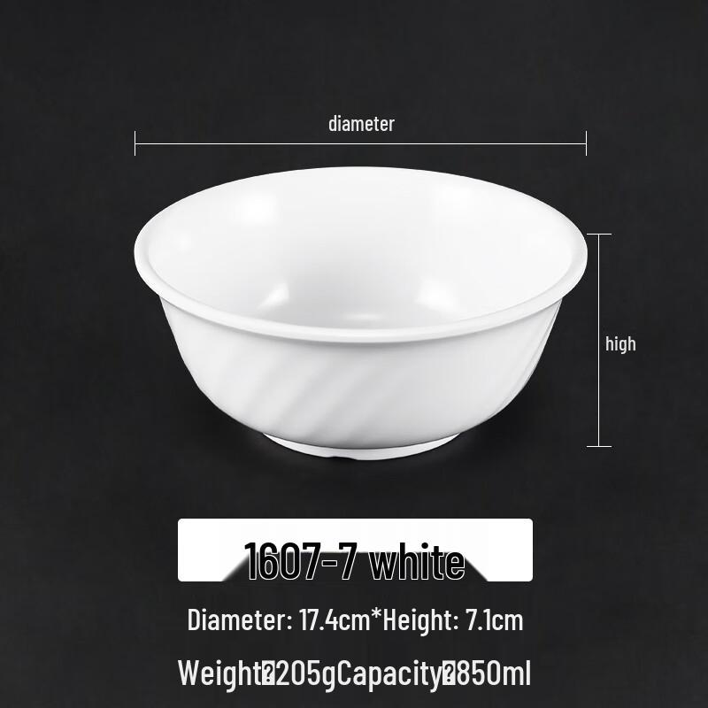 Набор глубоких тарелок для лапши Molona White Melamine