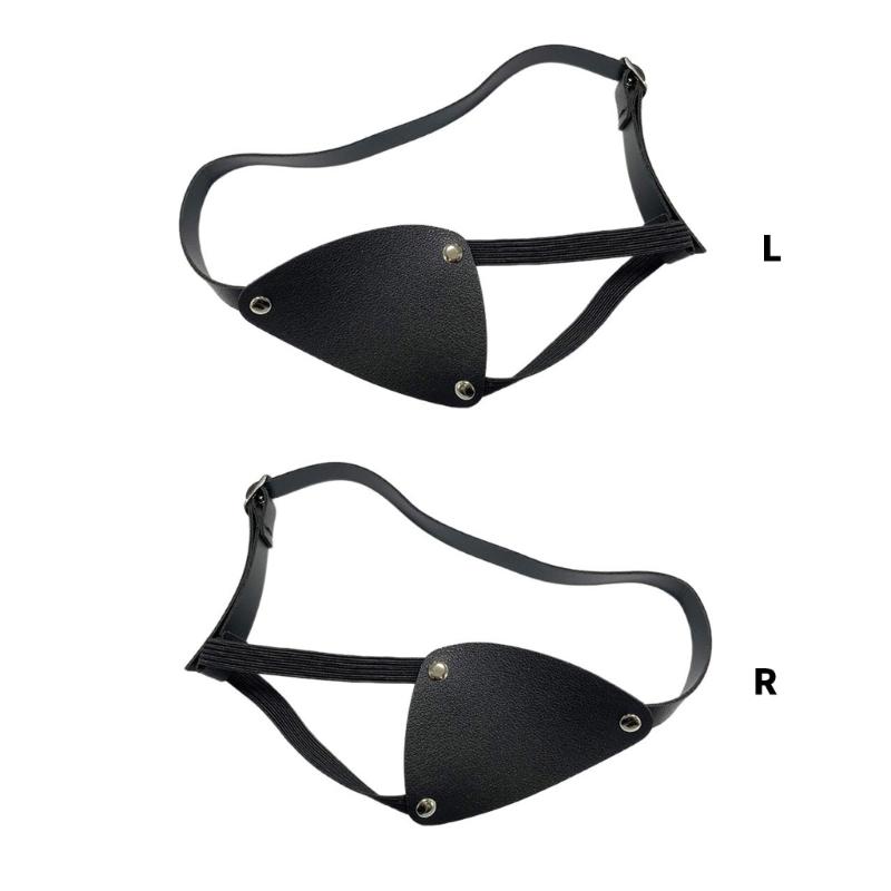 Medievals Knights Pirate Eye Patches Leather Eyepatch Eye Mask Renaissances Medieval Pirate Costume Halloween Cosplay