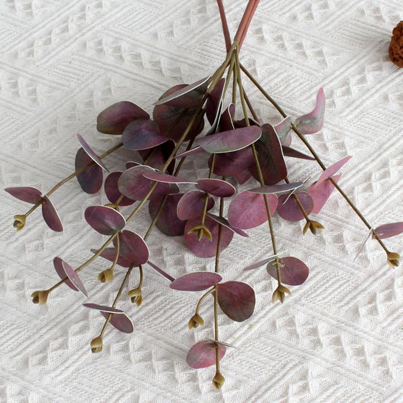 1PC/2PCS Eucalyptus Shape Home Decoration Artificial Plant Scenery Flower Arrangement 3D Printing Flower Art 52cm