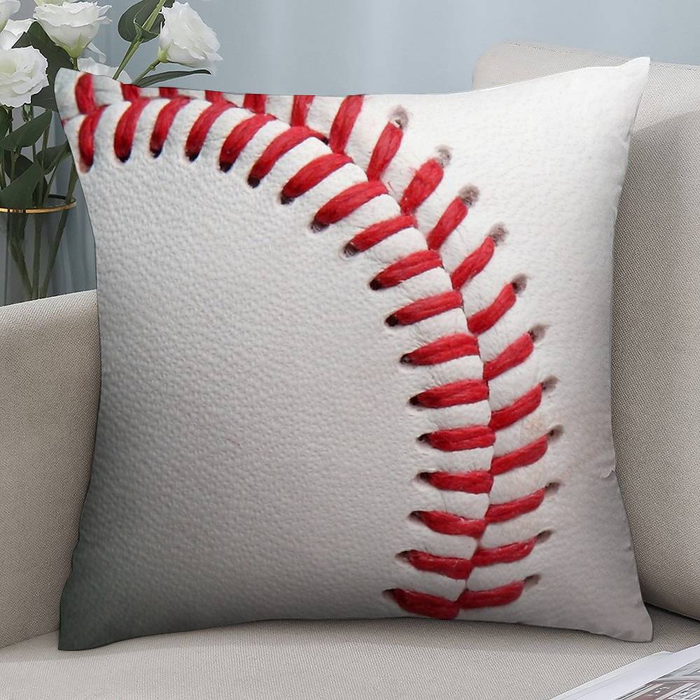 

Мода БЕЙСБОЛ Наволочка Короткий плюш Двусторонняя печать Квадратные Наволочки для диванных подушек Домашний декор подушек 12x12Inch