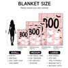 1 piece Halloween-themed pink flannel blanket, soft, suitable for sofa, bed, office, all-season use.