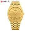 CURREN 8444 Steel Band Watch Simple Calendar Large Dial Ultra-Thin Business Watch Waterproof for Men
