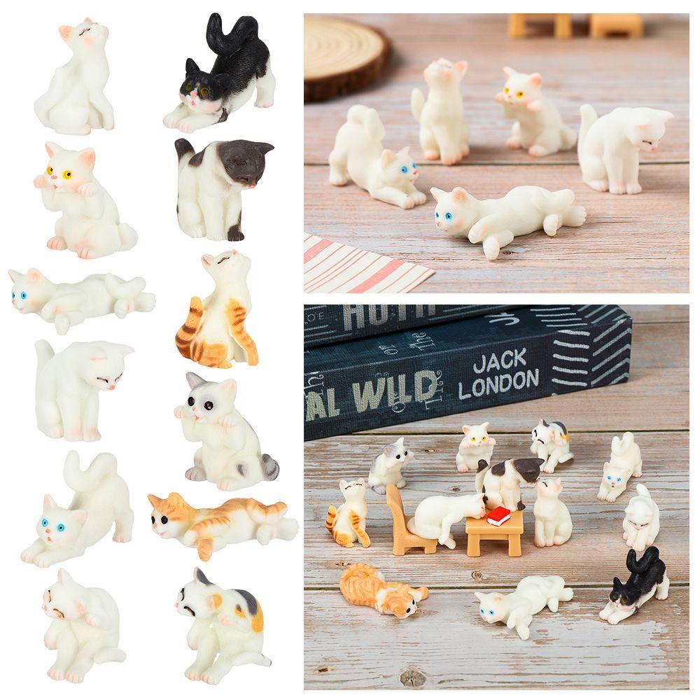 Accessories Cartoon Cute Crafts Cat Micro Landscape Ornaments Simulation Animal