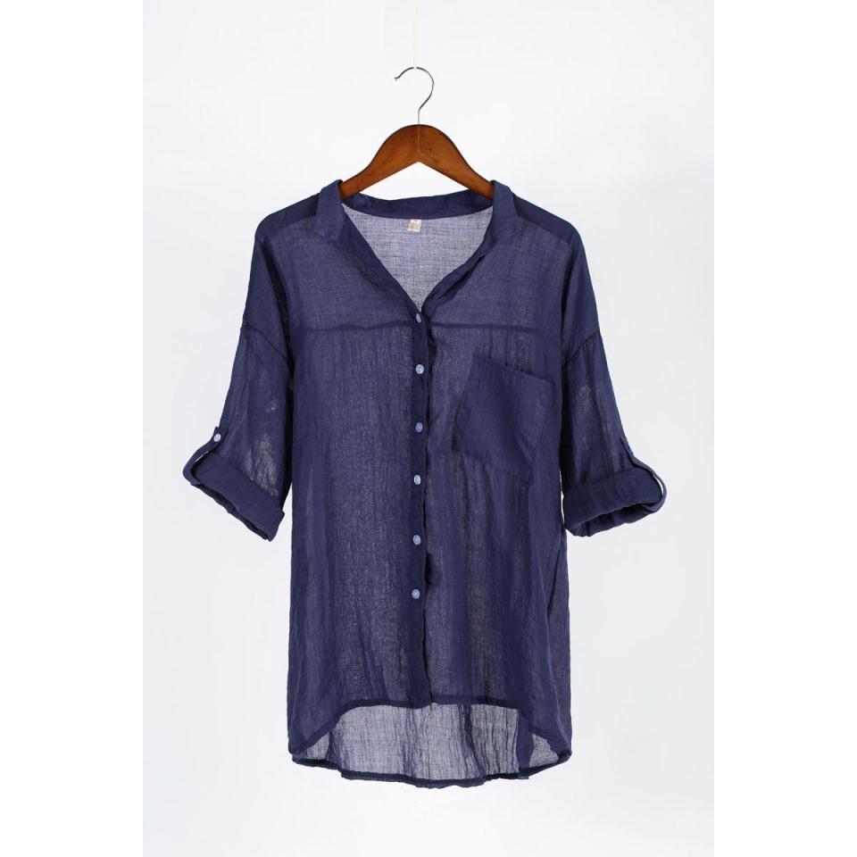 Elegant Feminine Shirts Cotton Linen Large Size Blouses Fashion Woman Vintage Blouses Summer Korean Style Clothes