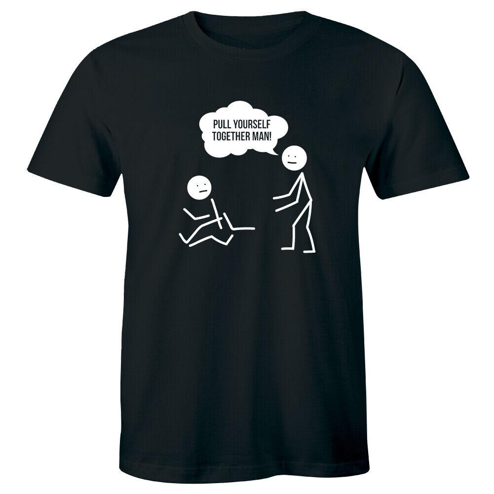 

T Shirt for Unisex Pull Yourself Together Casual Funny Stick People Humor Joke Birthday Gifts Unisex Graphic T Shirts 4XL