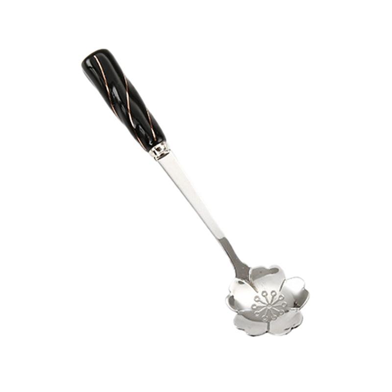 

12 см кофейная ложка для смешивания чайная десертная ложка из нержавеющей стали винтажная чайная ложка для напитков цветочный дизайн ложки столовые приборы кухонный инструмент
