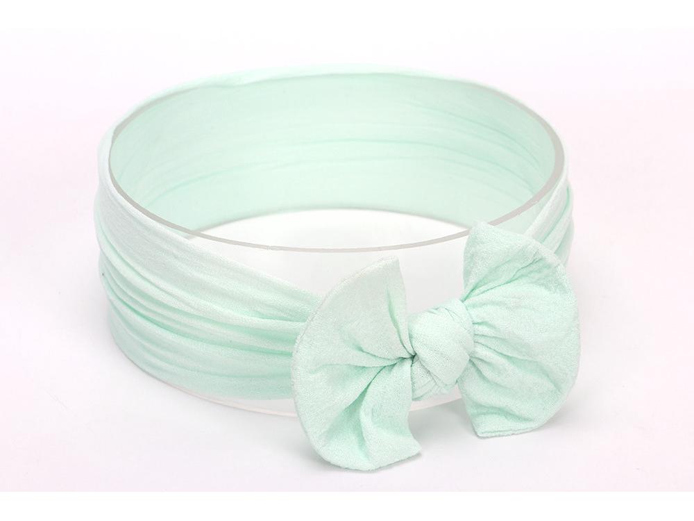 Avrupa ve Amerika Bebek Kız Fiyonklu Saç Bandı - 2021 Naylon Koleksiyonu