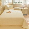 Milk fleece bed cover one side fleece one side cotton tatami sheet coral fleece padded mattress