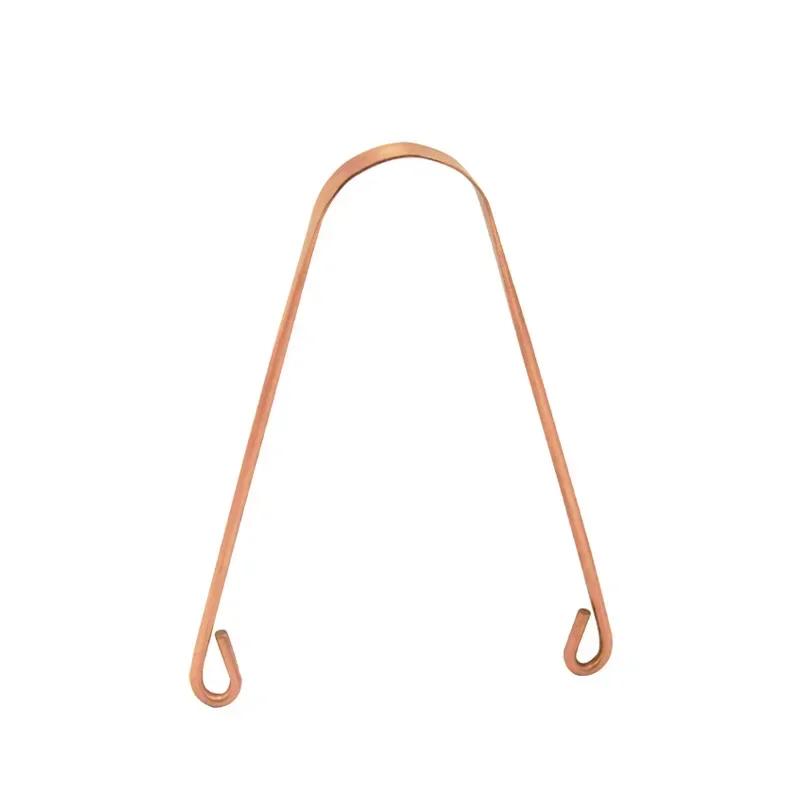 

1Pcs Pure Copper Oral Cleaner Brush Tongue Scraper Fresh Cleaning Hygiene High Quality Tounge Scraper