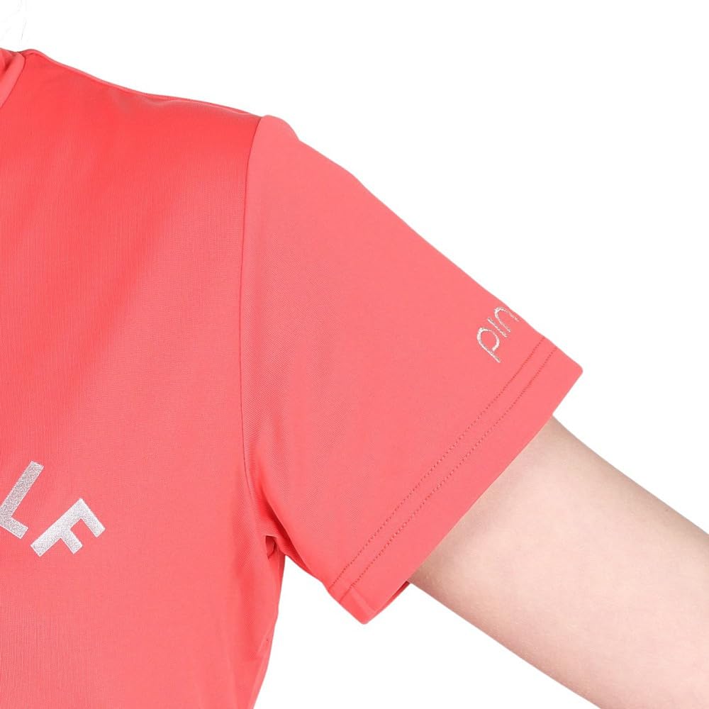 [Pin Apparel] Women's short-sleeved high-neck shirt (brand logo)  Golf innerwear  622-5167100 090Pink M