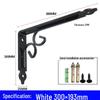 Wall-Mounted Iron Art Bookshelf/Planter Support