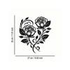Halloween Heart Rose Metal Wall Decor Modern Home Ornament