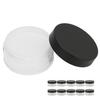 10PCS Loose Powder Jars Plastic Cosmetic Sample Containers Empty Box Circular Portable