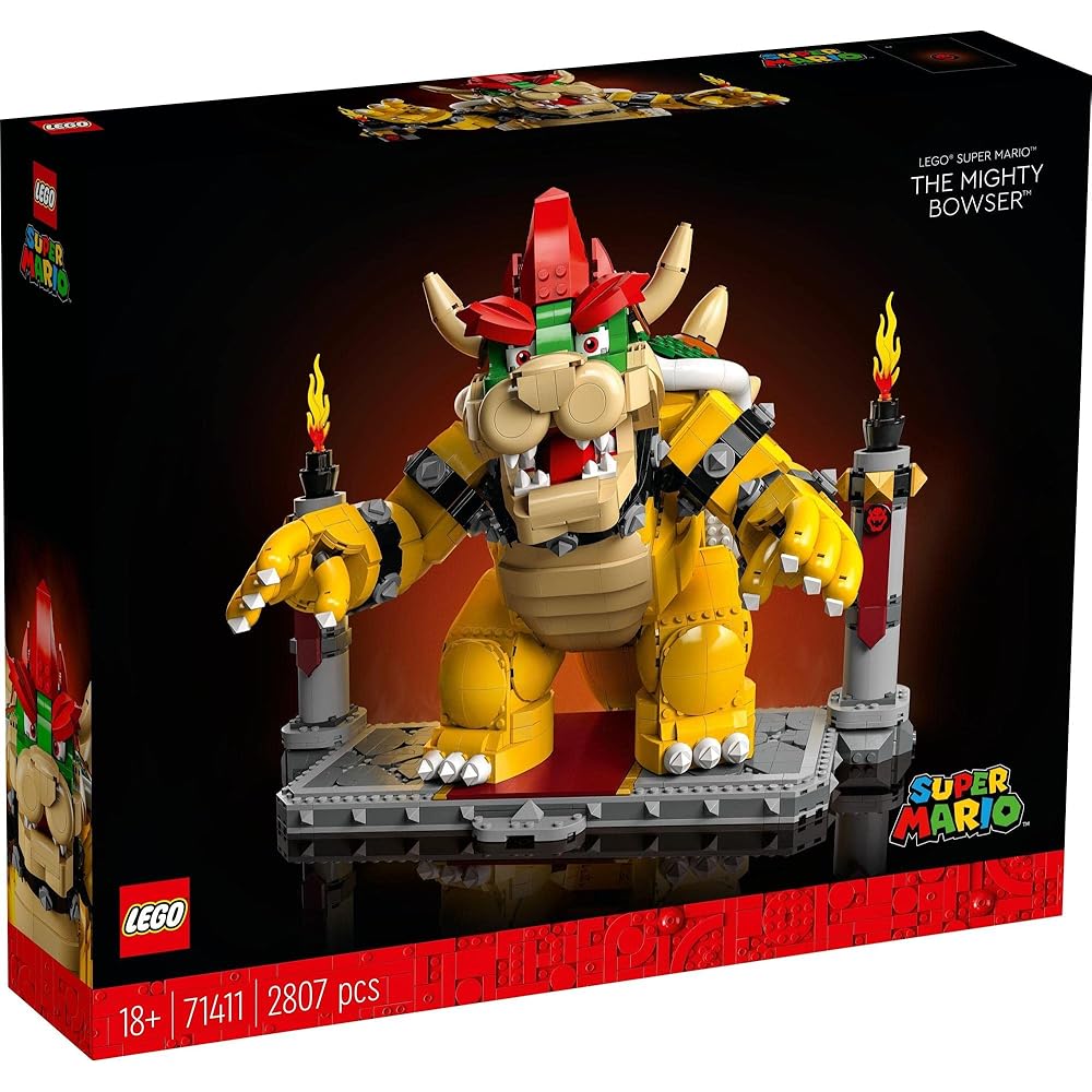 LEGO Super Mario Bowser Toy Building Blocks Set 71411 for Kids and Adults