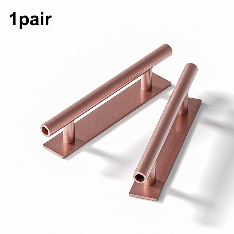 2Pcs Abs Door Handle Self-Adhesive Punch-Free Door Knob Wardrobe Cabinet Drawer Cupboard Handlebar Home Furniture Hardware