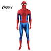 Unisex Superhero Fancy Dress Costume for Kids Adults, Classic Red Blue Zentai Jumpsuit, Halloween Party Suit High Stretch Bodysuit with Mask, Cosplay
