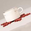Foldable Silicone Hot Mat Decorative Table Insulation Pad Thicken Tree Coasters Set  Festival Gift