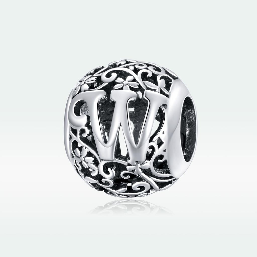 Charms Do Pandora Zawieszka Charms Litera W Srebro 925