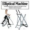 Metal Stair Stepper Home Space Walker Aerobic Stepper with Adjustable Resistance Air Walker Exercise Machine for Women Men
