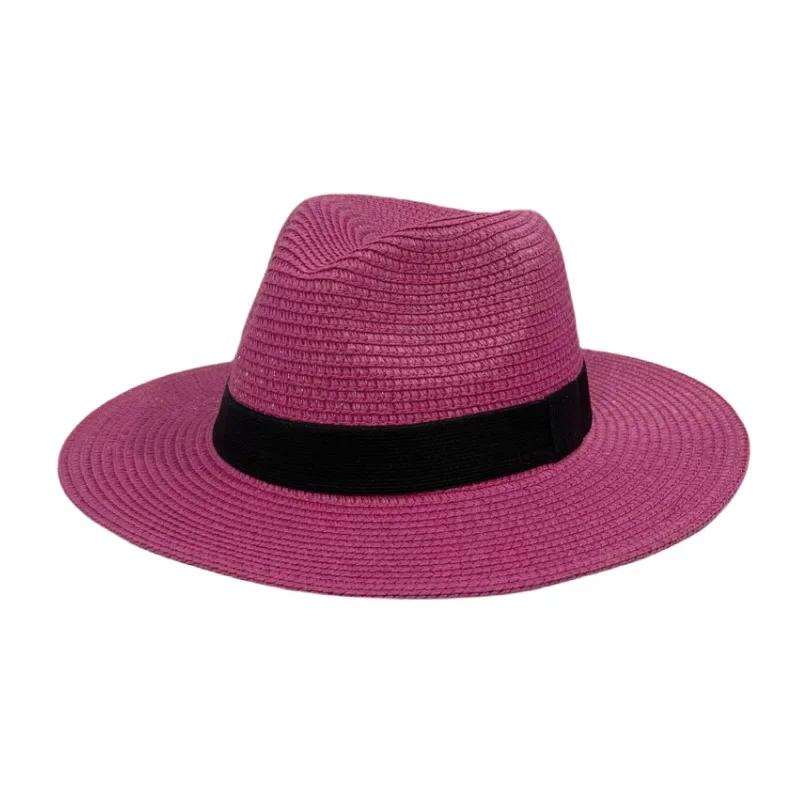 Foldable Wide Brim Sun Protection Hat for Men And Women Outdoor Travel Beach Caps Summer Soft Top Straw Cap