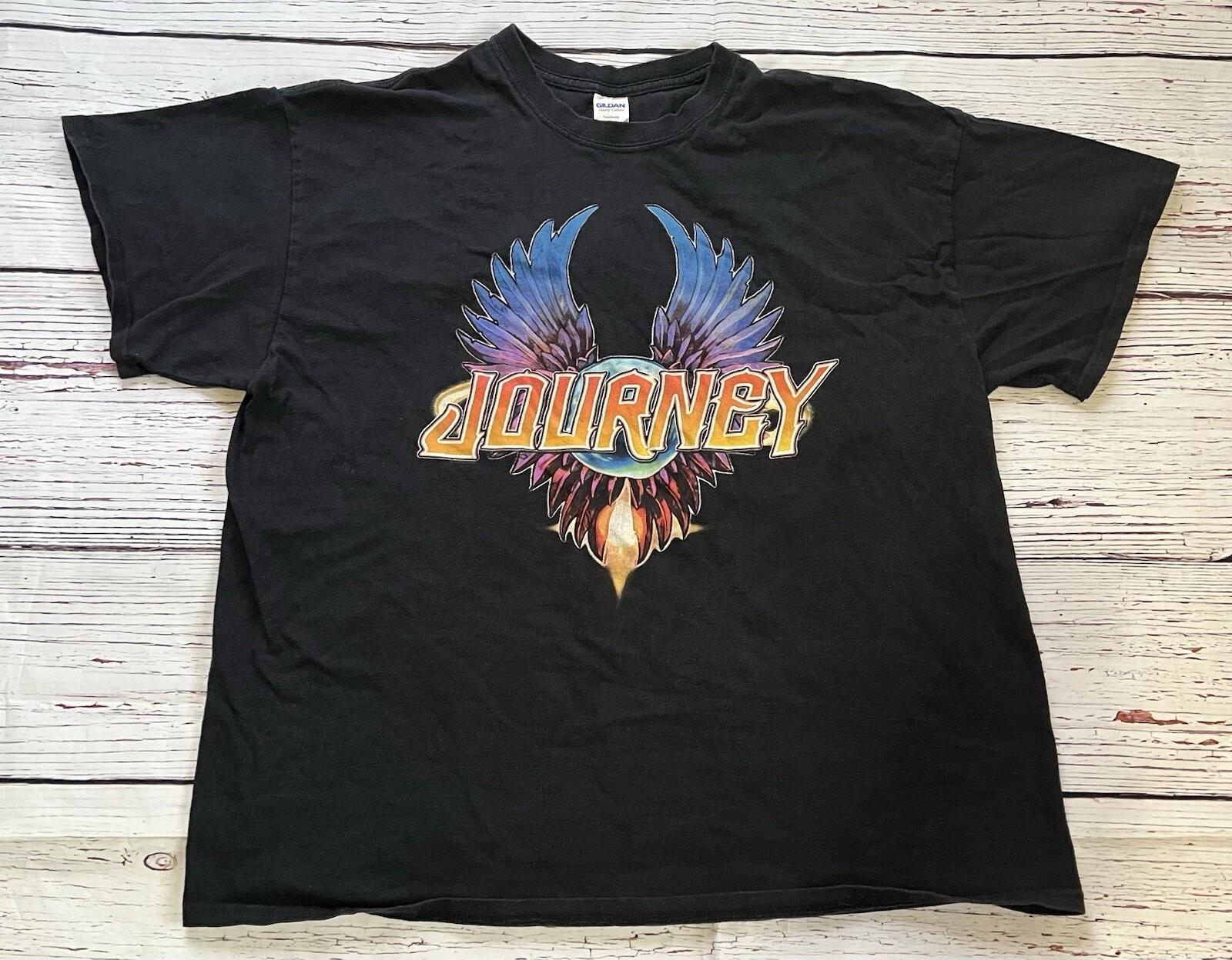 

Journey 2018 Tour Mens Short Sleeve Concert T-Shirt Cotton Black Size X Large XL 3XL