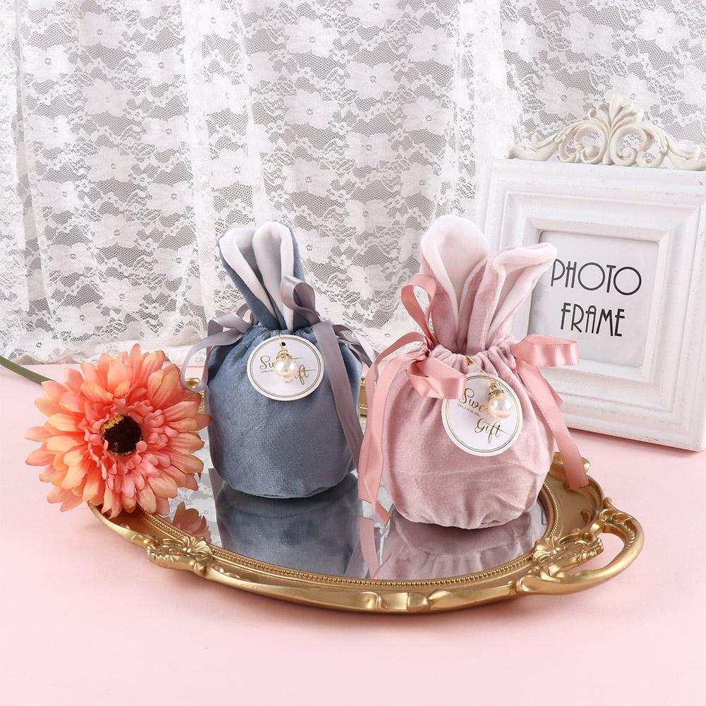 

Packaging & Display Festive Drawstring Bunny Gift Bag Package Bags Easter Supplies Candy Pouches червоний