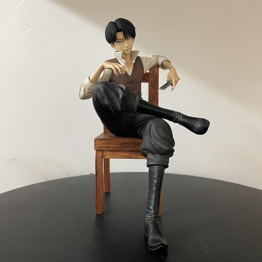 Attack on Titan Levi Ackerman PVC Figur Sammlerstück Schreibtischdekoration Für Fans