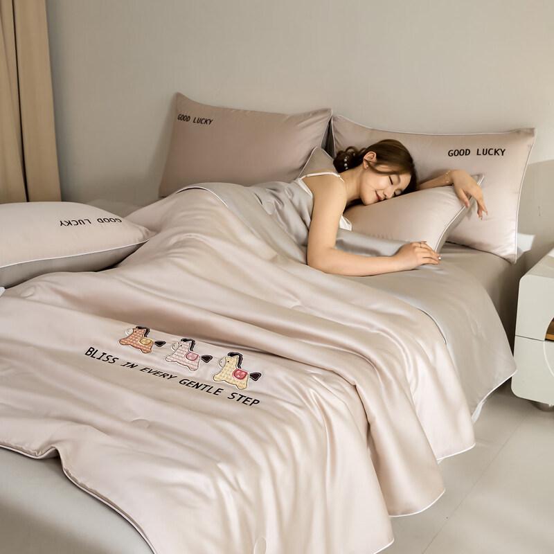 OLOEY Washable Ice Silk Summer Quilt