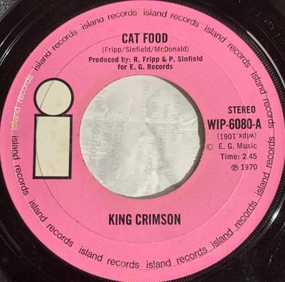 7palcová deska KING CRIMSON - Cat Food / Groon WIP6080 Island Records 1970 UK Rock Použitá