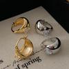 Zircon Heart U-Shaped Minimalist Metal Earrings – Versatile Korean & Western Style Ear Hoops for Women