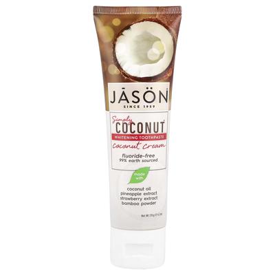 Simply Coconut, Whitening Toothpaste, Coconut Cream, 4.2 Oz (119 G)