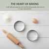 Hot Muffin Tart Rings Double Rolled Tart Ring Stainless Steel Muffin Rings Metal Round Ring Mold For Food Making Bakeware